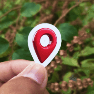 Location sticker for laptop