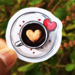 coffee stickers for laptop and mobile