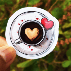 coffee stickers for laptop and mobile